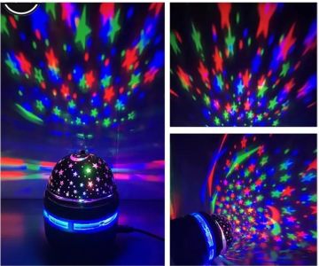 360 Derece dönen Galaxy Projektörlü Gece Lambası Star Master