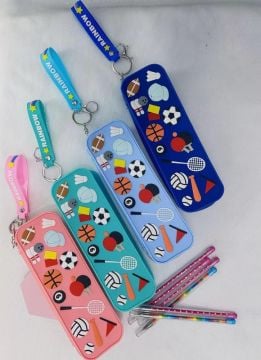 Silikon Karakterli Kalem Kutusu Kalemlik