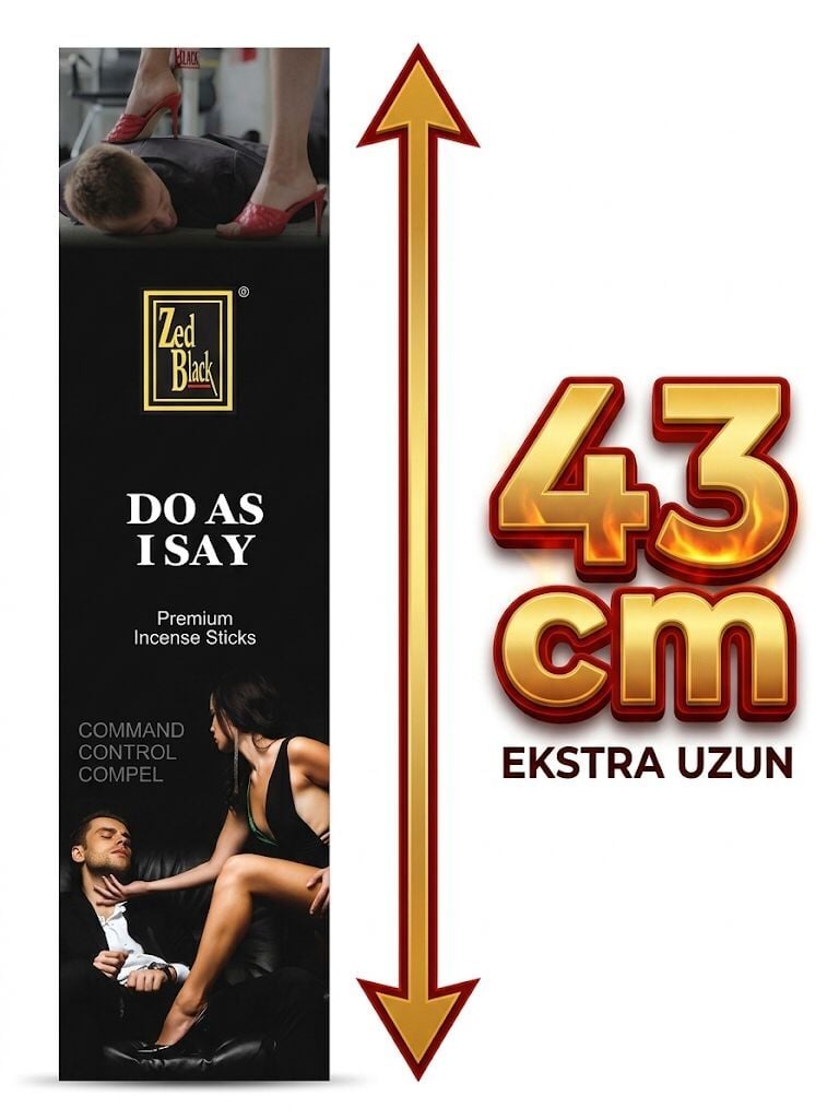 Zed Black Do As I Say Tütsü  43 cm Dev Boy (60 Adet)