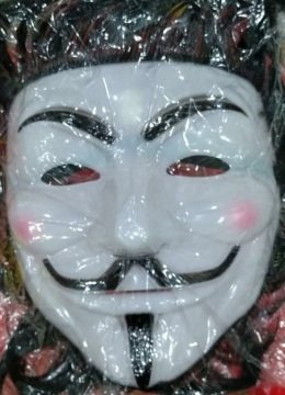 V For Saçlı Vandetta Maskesi Kostüm Partisi (12 Adet)