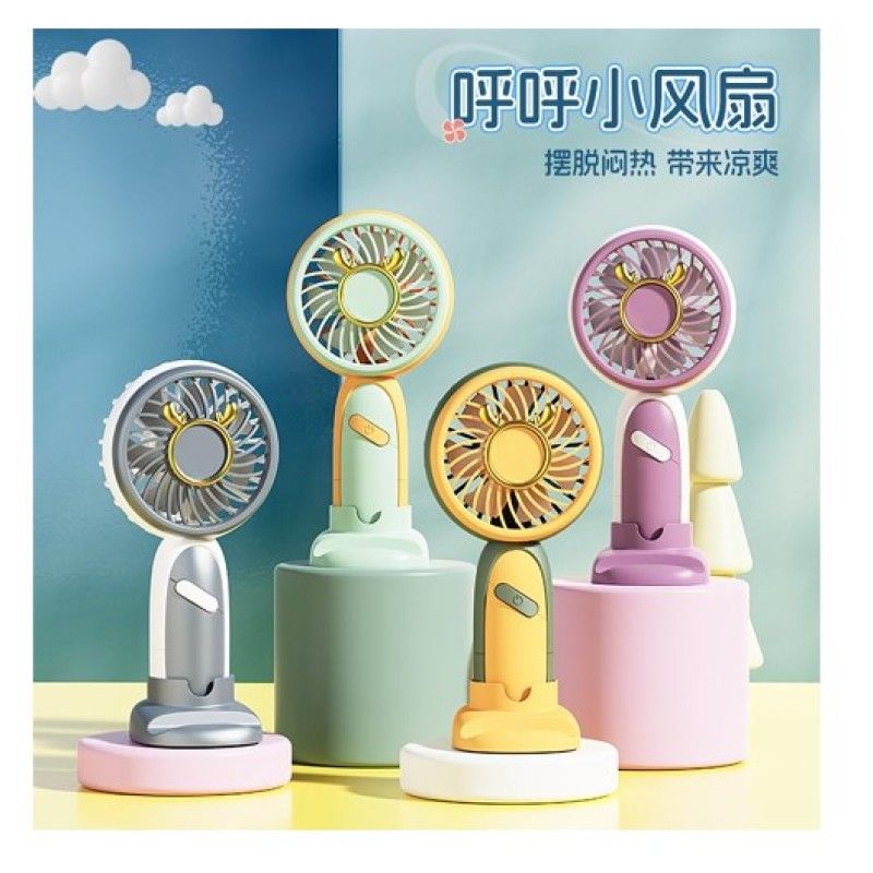 Usb Şarjlı Masa Üstü Telefon Standlı El Fanı Vantilatör