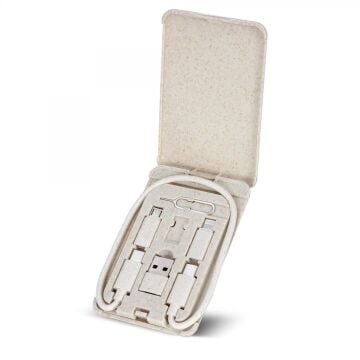 Dikdörtgen Kapaklı Çok Fonksiyonlu Taşınabilir Kablo Seti