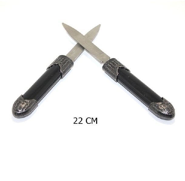 Dekoratif 2'li Metal Kama (22 cm)