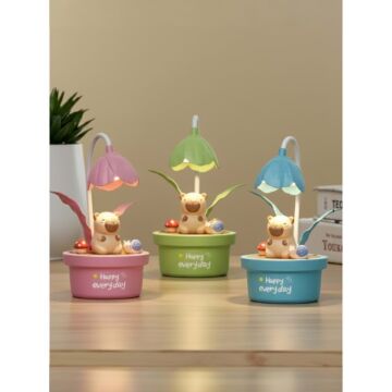 Capybara Tasarımlı Dekoratif Şarjlı Masa Lambası