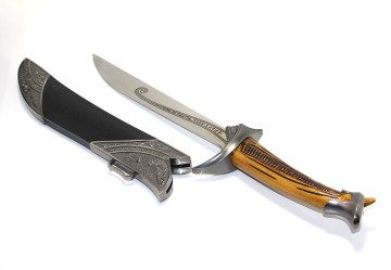 Dekoratif Kutulu Tekli Metal Kama (40 cm)