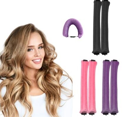 Kadife Uzun Klipsli Saç Bigudi Seti