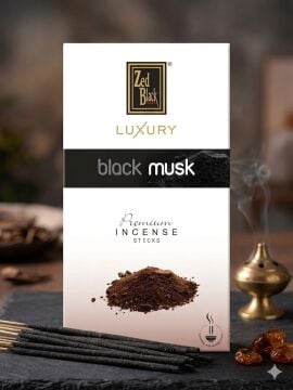Zed Black Luxury Black Musk Çubuk Tütsü Siyah Misk Kokulu (12 x 16 gr)