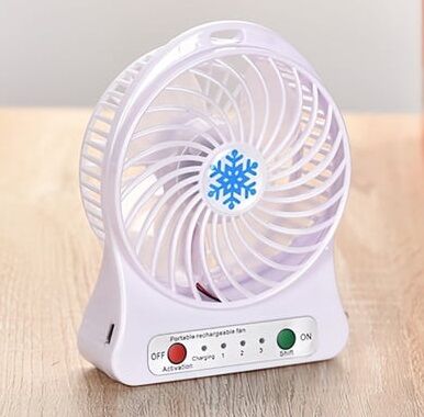 Portatif Mini USB Fan 3 Kademeli Masa Üstü Vantilatör