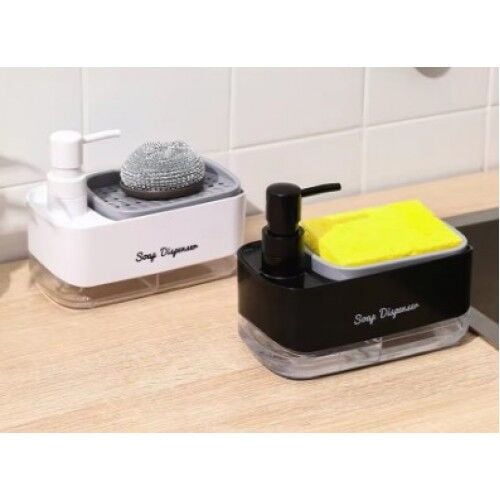 Çift Hazneli Sıvı Sabunluk Ve Süngerlik