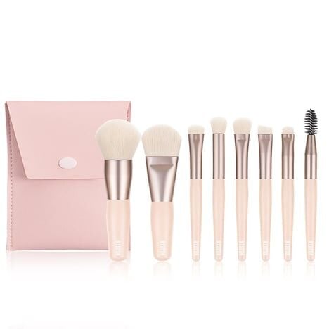 Çantalı Makyaj Yapma Fırça Seti 8'li