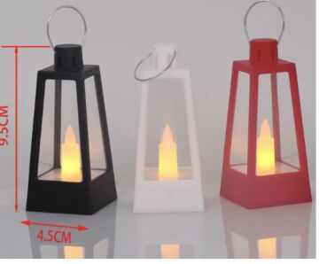 Dekoratif Pilli led Mumlu Kandil Asılabilir Fener