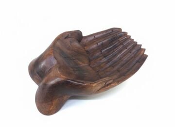 Ahşap El Şeklinde Çerezlik Sunumluk (26 cm x 17 cm)
