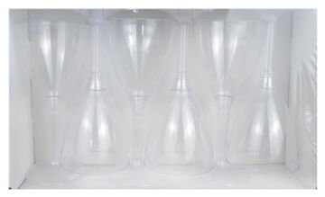 Akrilik Şeffaf Kadeh Bardak 185CC (6 Adet)