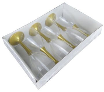 Akrilik Altın Kadeh Bardak 185CC (6 Adet)