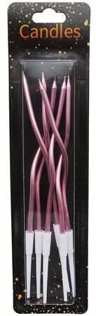 Burgulu Metalik Rose Gold Mum 15 cm