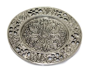 Dekoratif Metal Yuvarlak Tasarımlı Çubuk Tütsülük