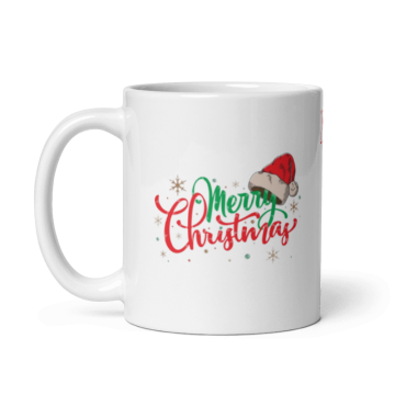 Mary Christmas Temalı Yılbaşı Özel Seramik Kupa Bardak