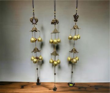 Dekoratif 2 Katlı Metal Rüzgar Çanı (50 cm)