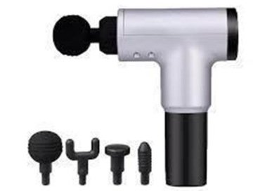 4 Başlıklı Darbeli Titreşimli Tabanca Masaj Aleti Kas Rahatlatıcı