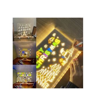 Neon Led Işıklı Yazı Çizim Tahtası (20 Cm X 30 Cm)