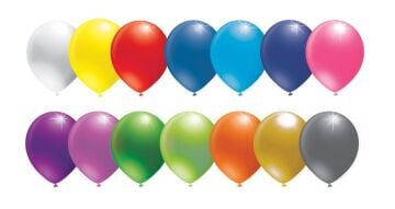 Metalik Renkli Parlak Balon Süsleme (100 Adet) Kırmızı