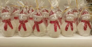 Yılbaşı Kardan Adam Tasarımlı Yılbaşı Mumu