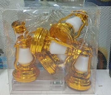 10'lu Gaz Lambası Şerit Led Işık Dekoratif Ramazan Süsü (2 mt)