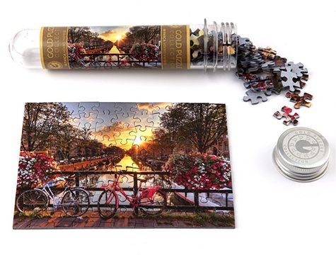 Amsterdam'da Bisiklet Puzzle (99 Parça)