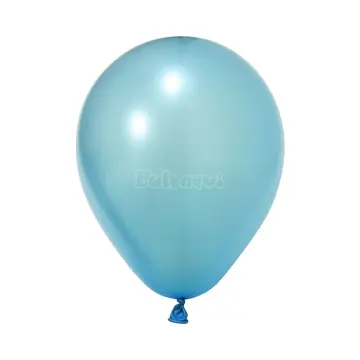 Metalik Açık Mavi Balon Süsleme (100 Adet)