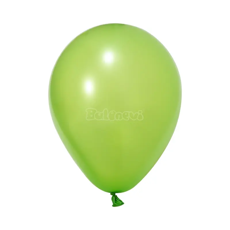 Metalik AçıkYeşil Balon Süsleme (100 Adet)