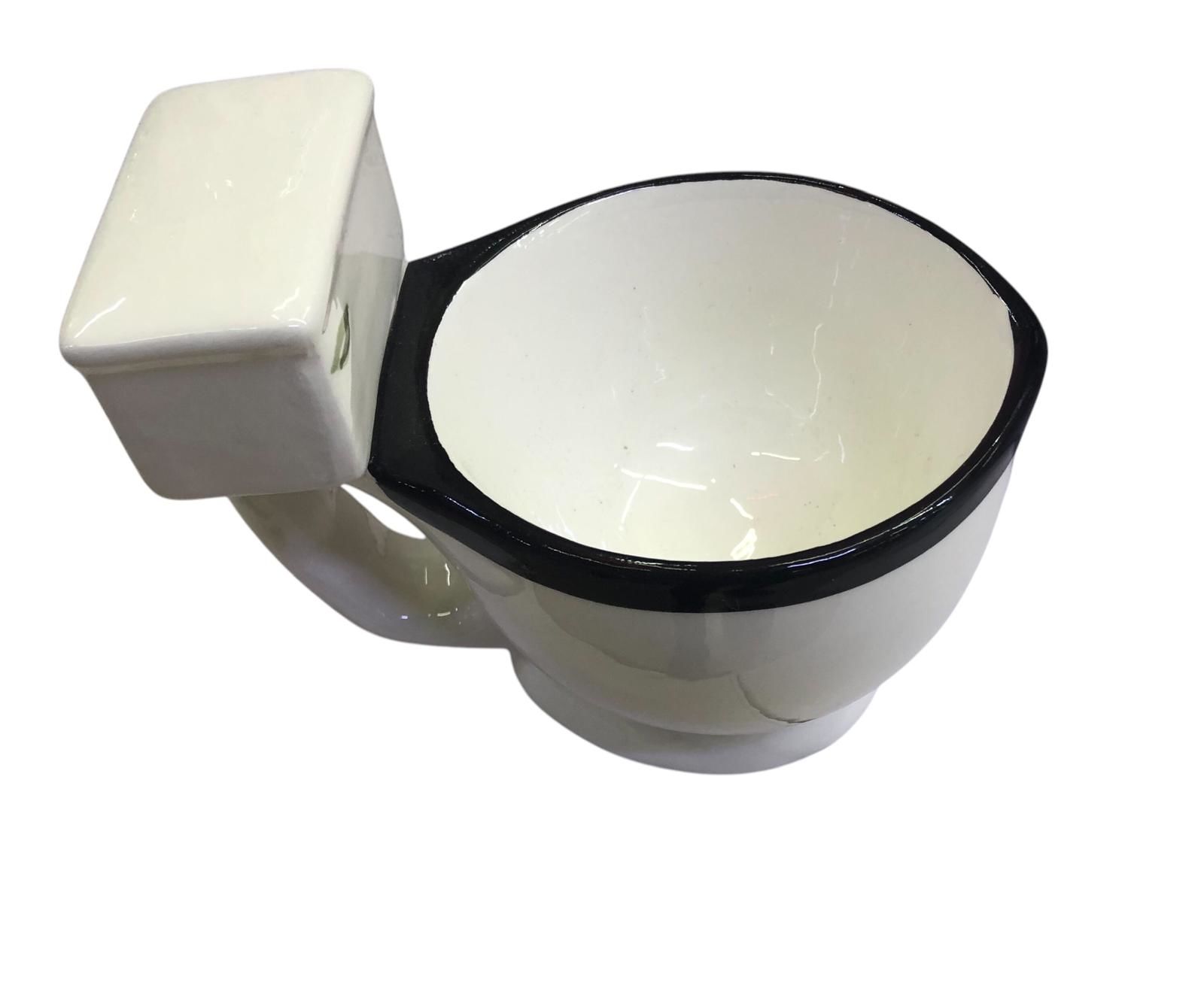 Klozet Tasarımlı Seramik Kupa Bardak