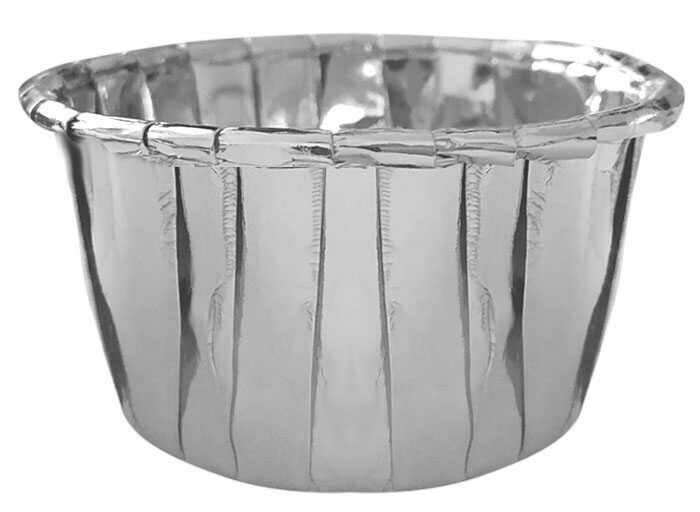 Cupcake Muffin Kek Kapsülü Metalize Gümüş (50 Adet)