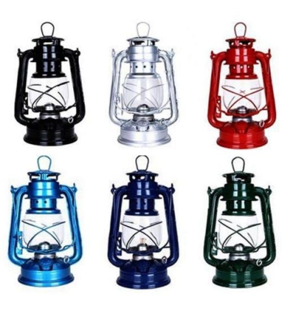 Nostaljik Metal Gerçek Gaz Lambası (18 cm)