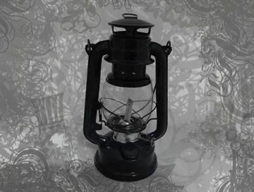 Nostaljik Metal Gerçek Gaz Lambası (25 cm)