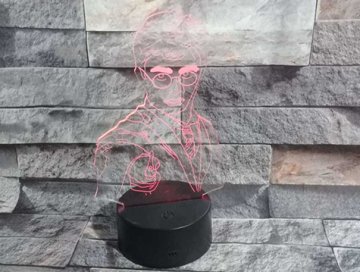 Dekoratif 3D Tasarımlı Pleksi led lamba