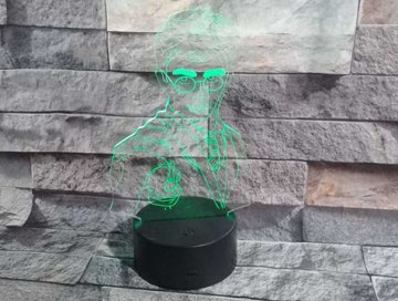 Dekoratif 3D Tasarımlı Pleksi led lamba