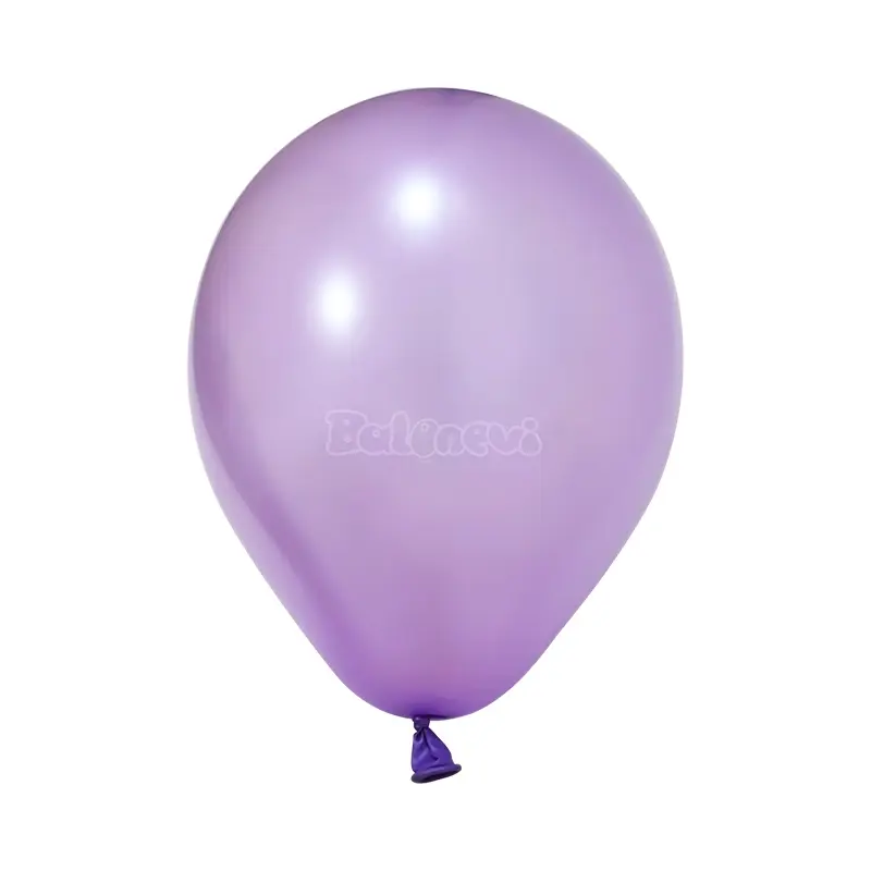 Metalik Lila Balon Süsleme (100 Adet)