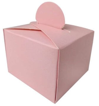 Pembe Karton Kutu Lokumluk (25 Adet)