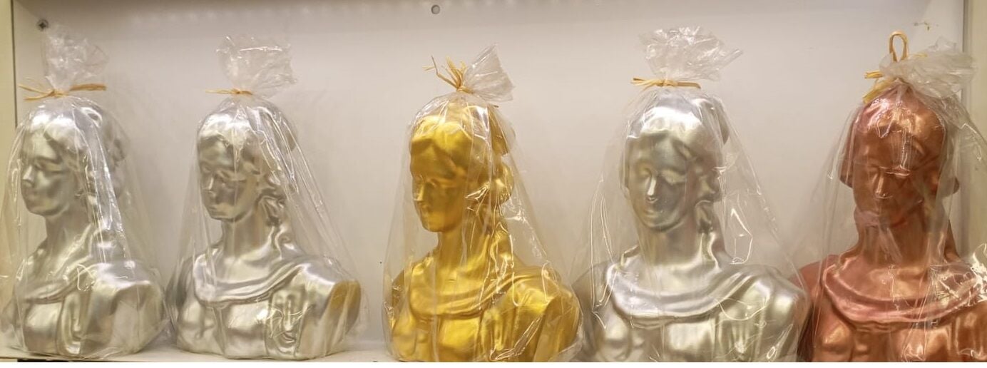 Buda Kadın Heykeli Tasarımlı Mum