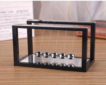 Aynalı Metal Denge Topu Newton's Cradle Balans