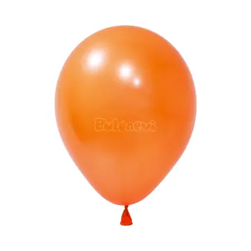 Metalik Turuncu Balon Süsleme (100 Adet)