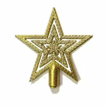 Yılbaşı Çam Ağacı Süsü Gold Yıldız (15cm)