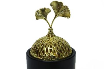 Seramik Gold İşlemeli Desenli Buhurdanlık