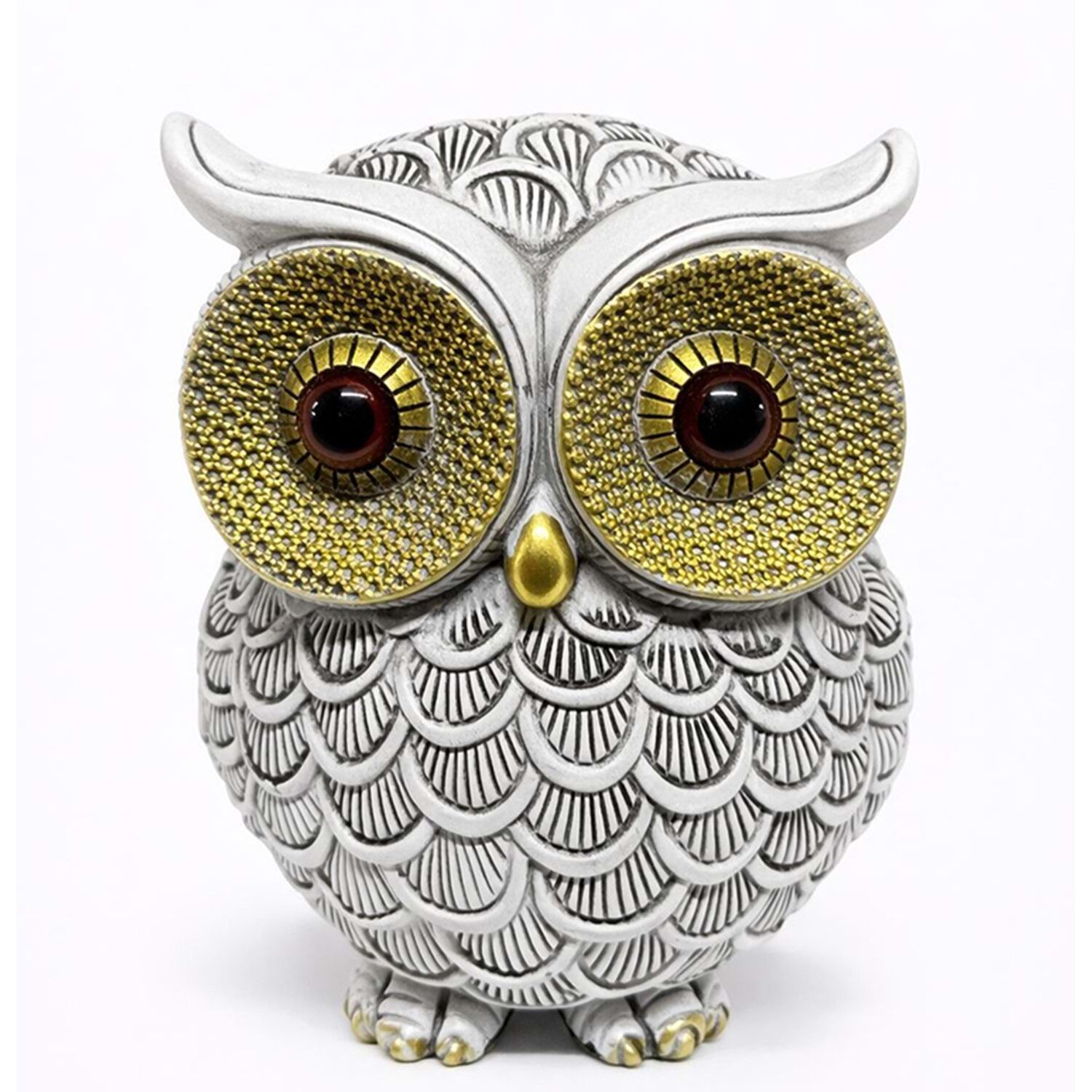 Modern Tasarım Polyester Baykuş Figürü (10 cm x 7 cm)