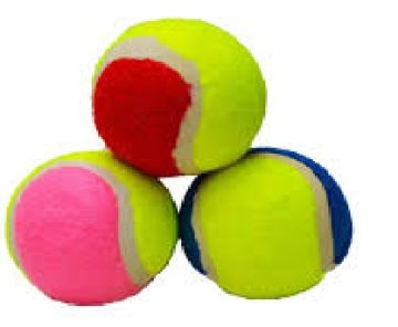 Desenli Tenis Topu Kedi Köpek Oyuncağı (3 Adet)