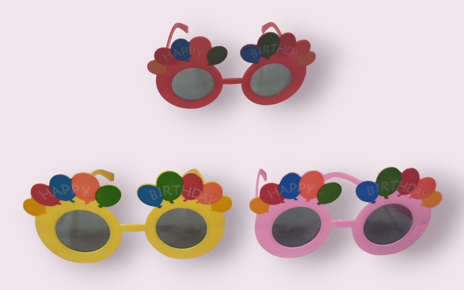 Happy Birthday Renkli Parti Gözlüğü (12 Adet)