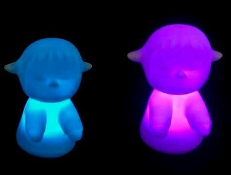 Sevimli Kız Renk Değiştiren Işıklı Masaüstü Gece Lambası