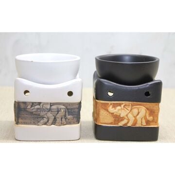 Seramik Fil Tasarım Dekoratif Buhurdanlık