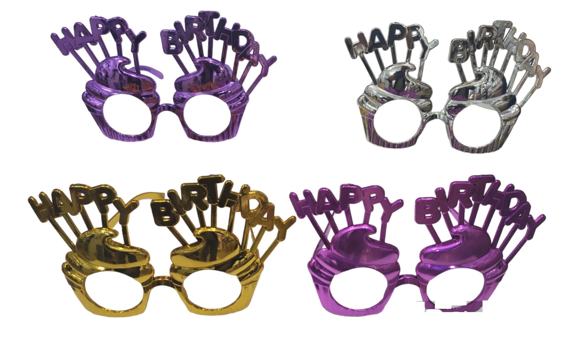 Happy Birthday Parti Gözlüğü (12 Adet)