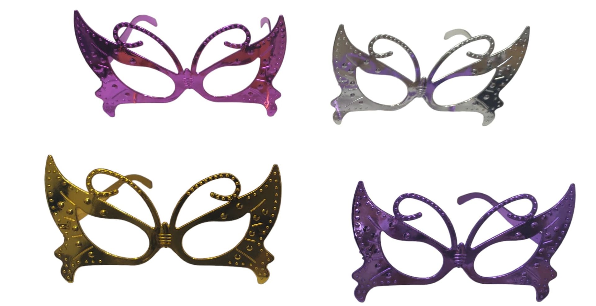 Kelebek Tasarımlı Parti Gözlüğü (12 Adet)